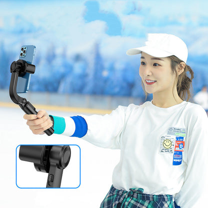 Compatible with Apple, Single Axis Handheld Stabilizer Cellphone Video Record Smartphone Gimbal for iPhone Tripod Gimbal Smartphone Stabilizer