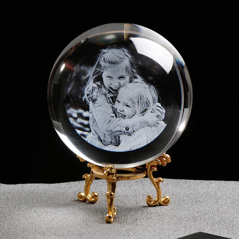 Personalized Glass Photo Frame Ball